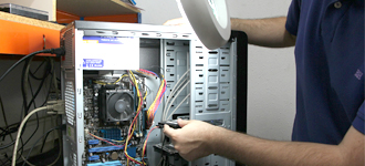 disassembled desktop PC